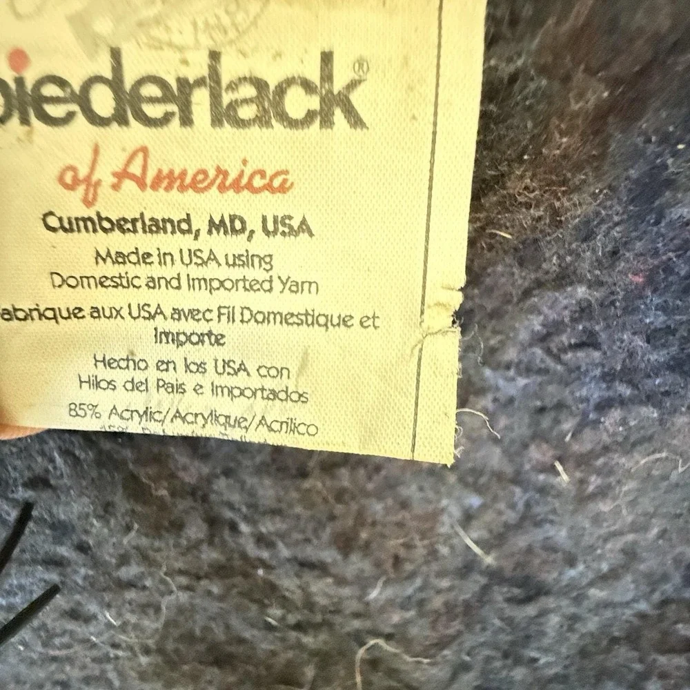 Vintage Biederlack Plaid Blanket Reversible Checker Throw Grandmillennial 76x57